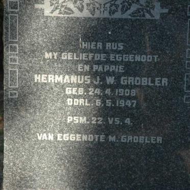 GROBLER Hermanus J.W. 1908-1947