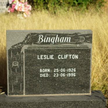 BINGHAM Leslie Clifton 1926-1996