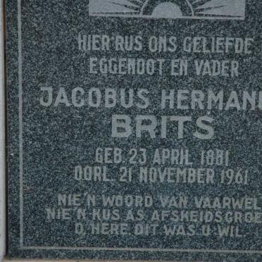 BRITS Jacobus Hermanus 1881-1961