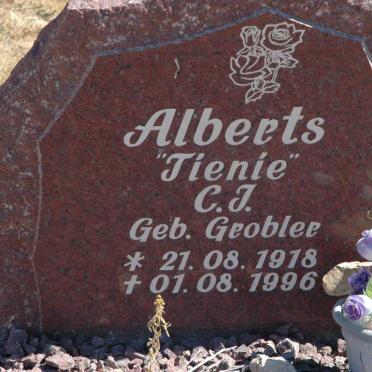 ALBERTS C.J.nee GROBLER 1918-1996
