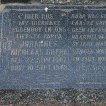 BOTHA Johannes Nicolaas 1907-1943