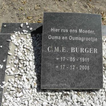 BURGER C.M.E 1911-2008