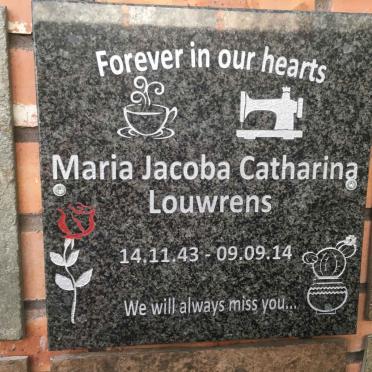 LOUWRENS Maria Jacoba Catharina 1943-2014