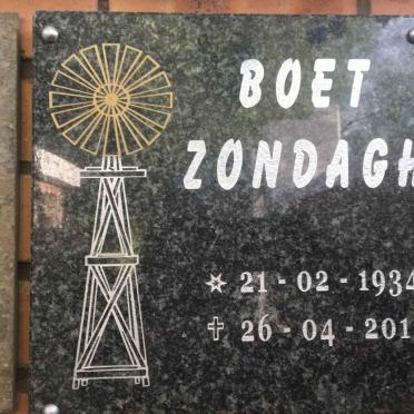 ZONDAGH Boet 1934-2015