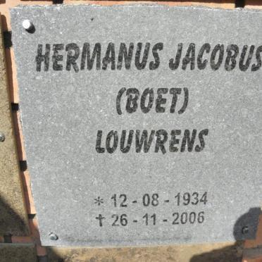 LOUWRENS Hermanus Jacobus 1934-2006