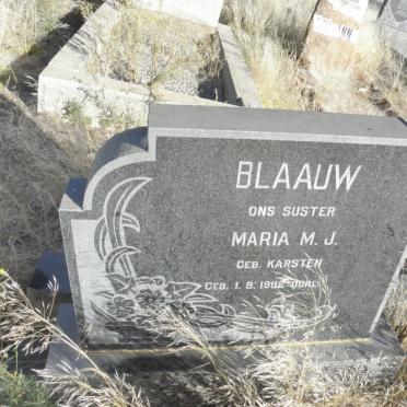 BLAAUW Maria M.J. nee KARSTEN 1902-