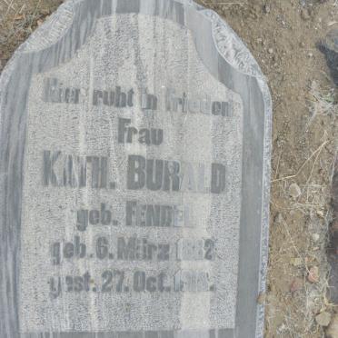 BURALD Kath. nee FENDEL 1882-1918