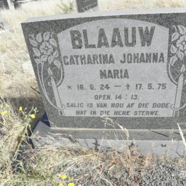 BLAAUW Catharina Johanna Maria 1924-1975