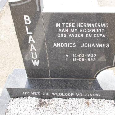 BLAAUW Andries Johannes 1932-1993