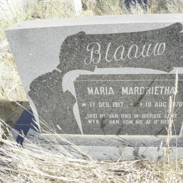 BLAAUW Maria Magrietha 1917-1970