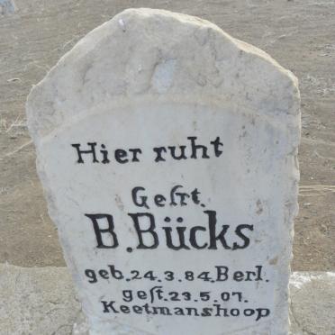 BUCKS B. 1884-1907