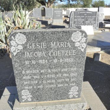 COETZEE Gesie Maria Jacoba 1894-1958