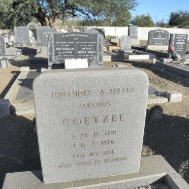 COETZEE Johannes Albertus Jakobus 1891-1976