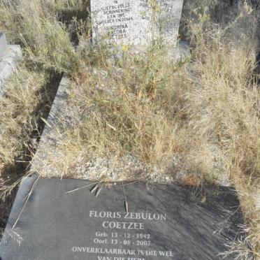 COETZEE Floris Zebulon 1942-2007 &amp; Hendrina Jacoba 1904-1987