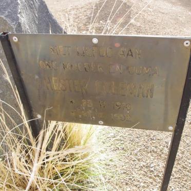 COLEMAN Hester 1916-1992