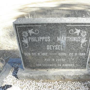 DEYSEL Philippus Marthinus 1912-1966