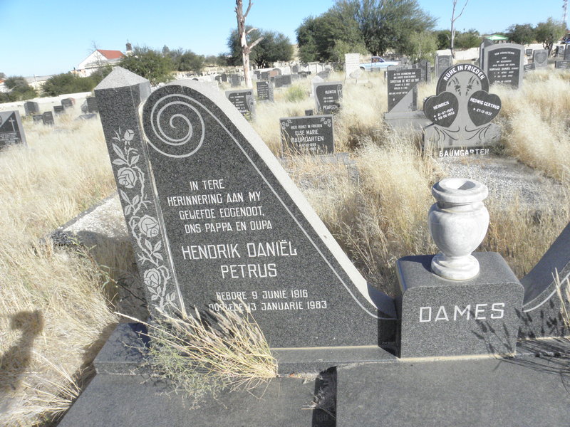 DAMES Hendrik Daniel Petrus 1916-1983