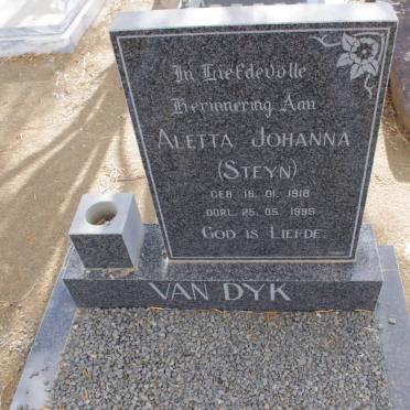DYK Aletta Johanna, van nee STEYN 1918-1995