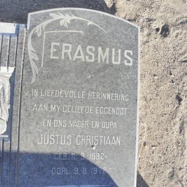 ERASMUS Justus Christiaan 1892-1972