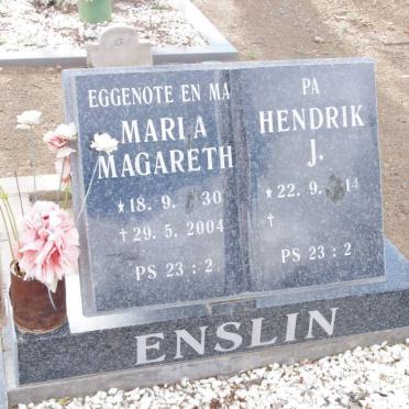 ENSLIN Hendrik J. 1914- &amp; Maria Magareth 1930-2004