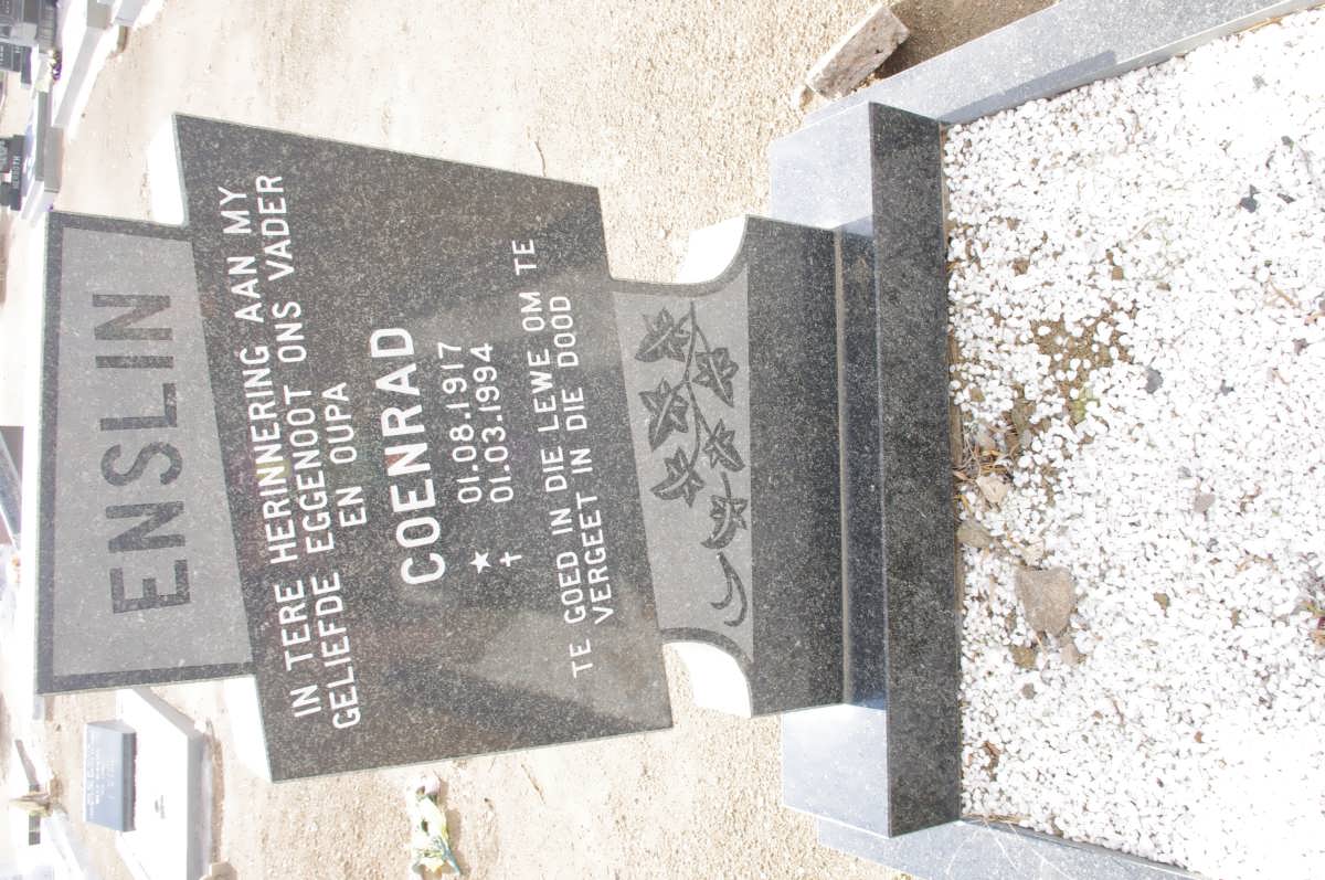 ENSLIN Coenraad 1917-1994