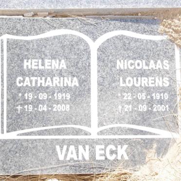 ECK Nicolaas Lourens, van 1910-2001 &amp; Helena Catharina 1919-2008