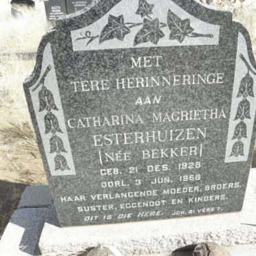 ESTERHUIZEN Catharina Magrietha nee BEKKER 1928-1968