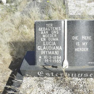 ESTERHUYSE Lucia Glaudiana nee HYMAN 1894-1985