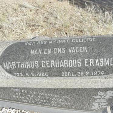ERASMUS Marthinus Gerhardus 1920-1974