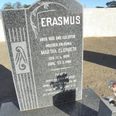 ERASMUS Martha Elizabeth 1895-1986