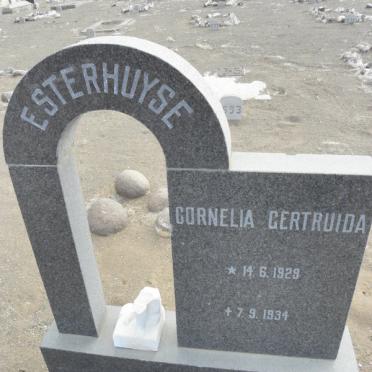 ESTERHUYSE Cornelia Gertruida 1929-1934