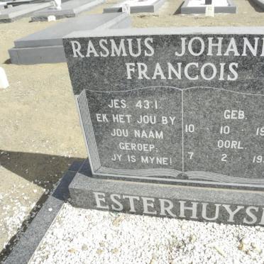 ESTERHUYSE Rasmus Johannes Francois 1920-1991