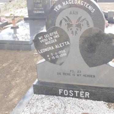FOSTER Leonara Aletta 1958-1996