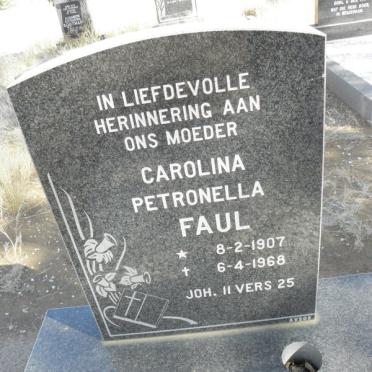 FAUL Carolina Petronella 1907-1968