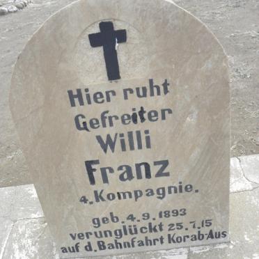FRANZ Willi 1893-1915