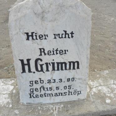 GRIMM H. 1880-1905