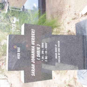 HERBERT Sarah Johanna 1914-2002