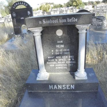 HANSEN Heini 1938-1987