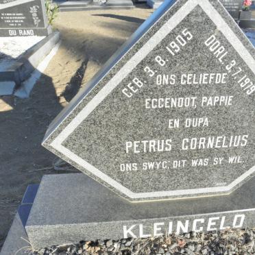 KLEINGELD Petrus Cornelius 1905-1979