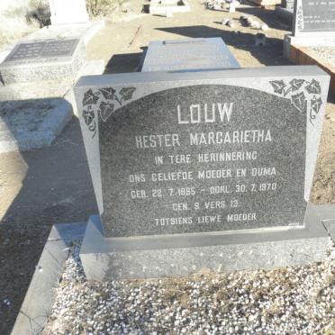 LOUW Hester Margarietha 1895-1970
