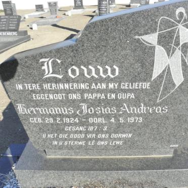 LOUW Hermanus Josias Andreas 1924-1973