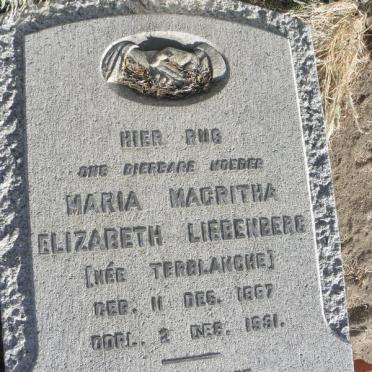 LIEBENBERG Maria Magritta Elizabeth nee TERBLANCHE 1887-1951