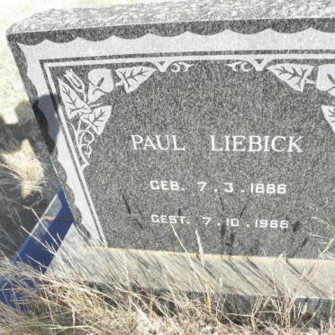 LIEBICK Paul 1886-1966