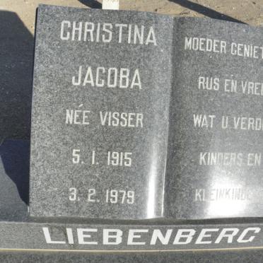 LIEBENBERG Christina Jacoba nee VISSER 1915-1979