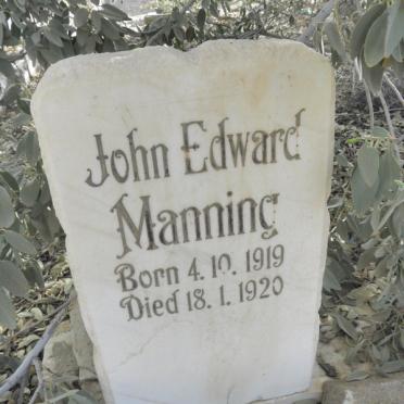 MANNING John Edward 1919-1920