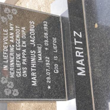 MARITZ Marthinus Jacobus 1922-1993