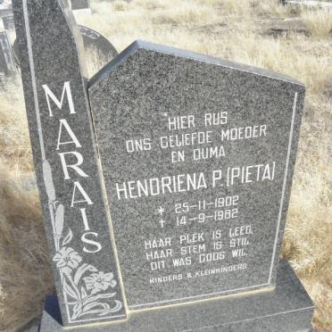 MARAIS Hendrina P. 1902-1982