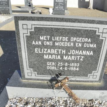 MARITZ Elizabeth Johanna Maria 1893-1984