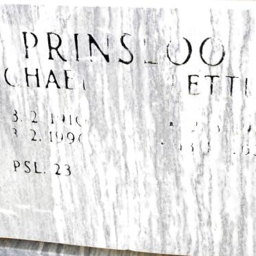 PRINSLOO Michael 1910-1990 &amp; Hettie 19??-