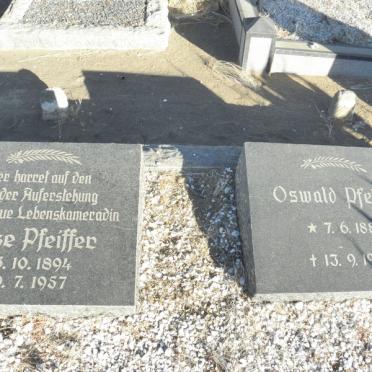PFEIFFER Oswald 1883-1970 &amp; Luise 1894-1957